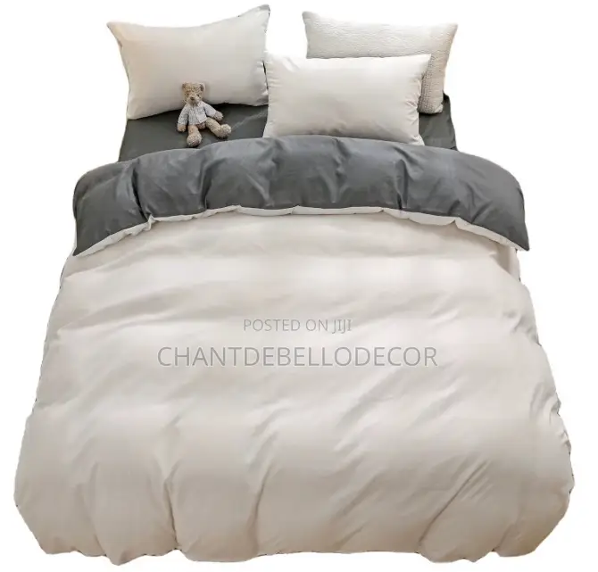 King Size 1 Duvet, 1 Duvet Cover, 1 Bedsheet, 4 Pillowcases