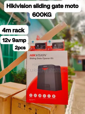 Hikivision Sliding Gate Moto D6 Wifi Complete Rack 4m and Battery 12v
