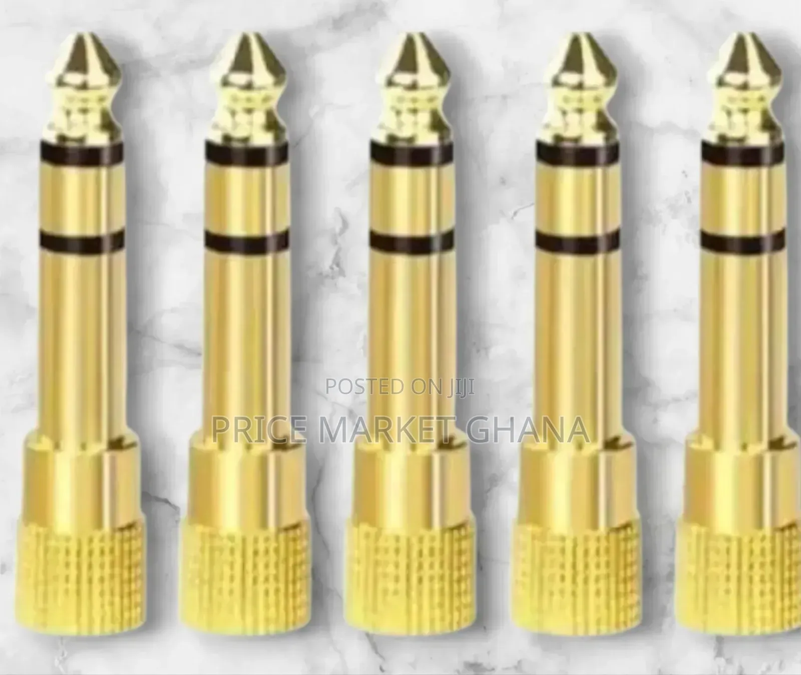 Golden Stereo Audio Adapter