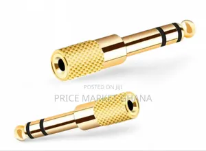 Golden Stereo Audio Adapter