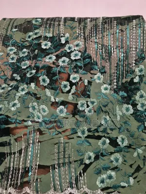 Modern Embroidered Sequined Floral Lace