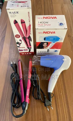 Waer 2-in-1 Hair Beauty Set Nova 1400w Hair Dryer Bundle