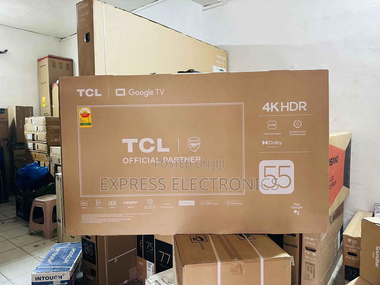 Newly Sealed in Box TCL 55”P6k Uhd Smart Glossy Tv