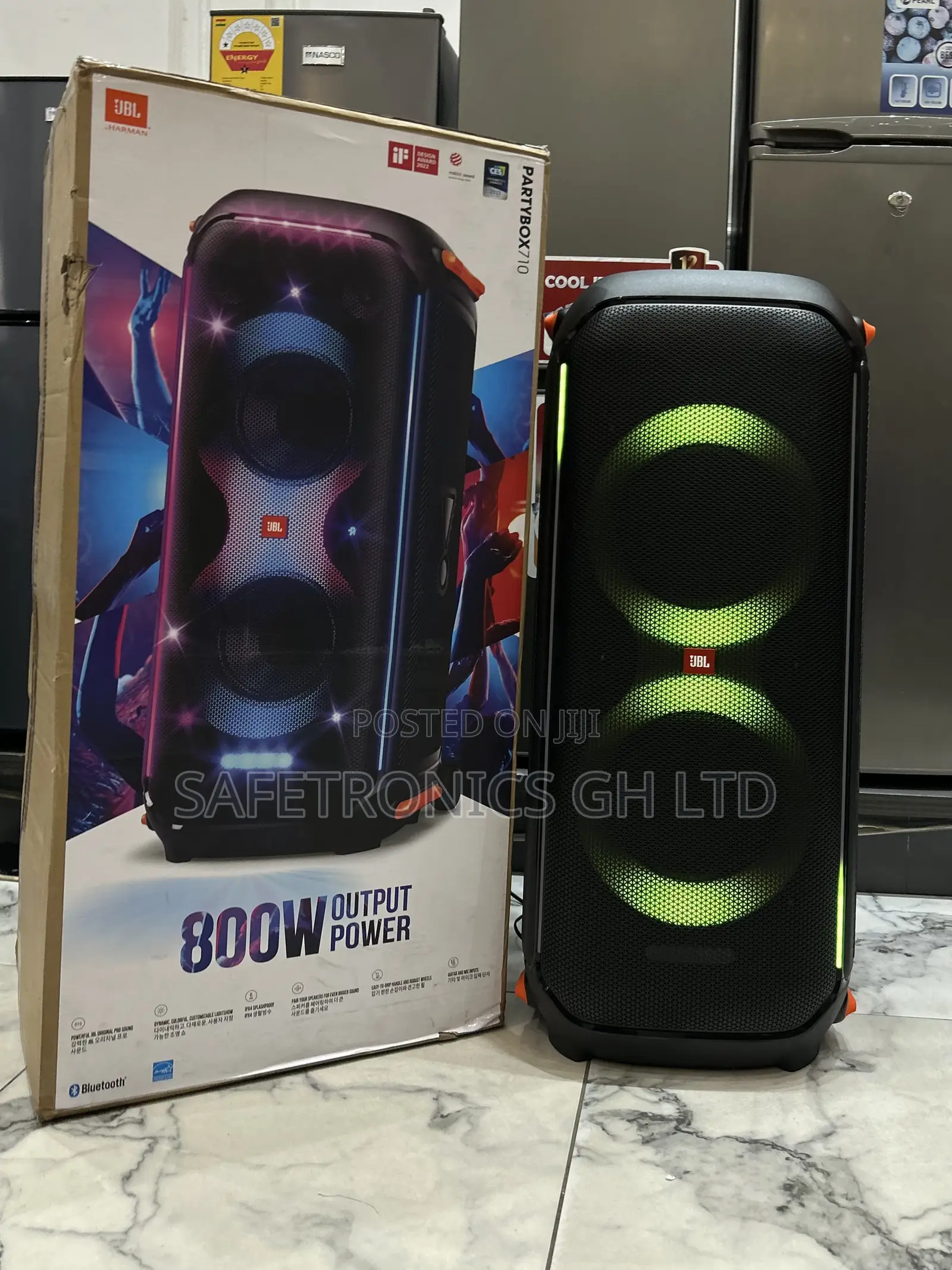 Reliable Black JBL Partybox 710 Bluetooth 800w Output Power Speaker