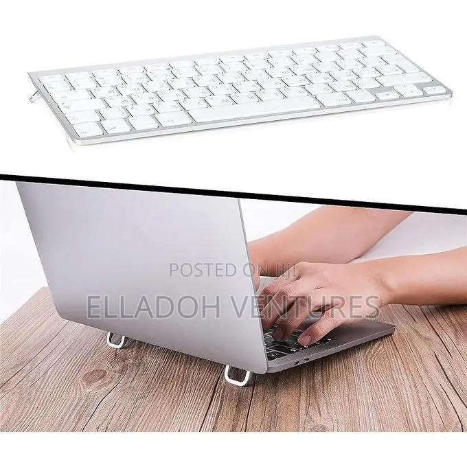 Portable Keyboard Riser, Self-Adhesive Mini Laptop Stand