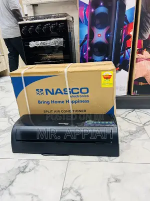 Elegant Black Nasco 1.5hp Split Type Air Conditioner(R410) 