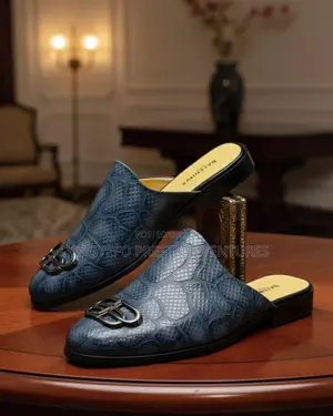 High Quality Balenciaga Half Shoe Navy Blue