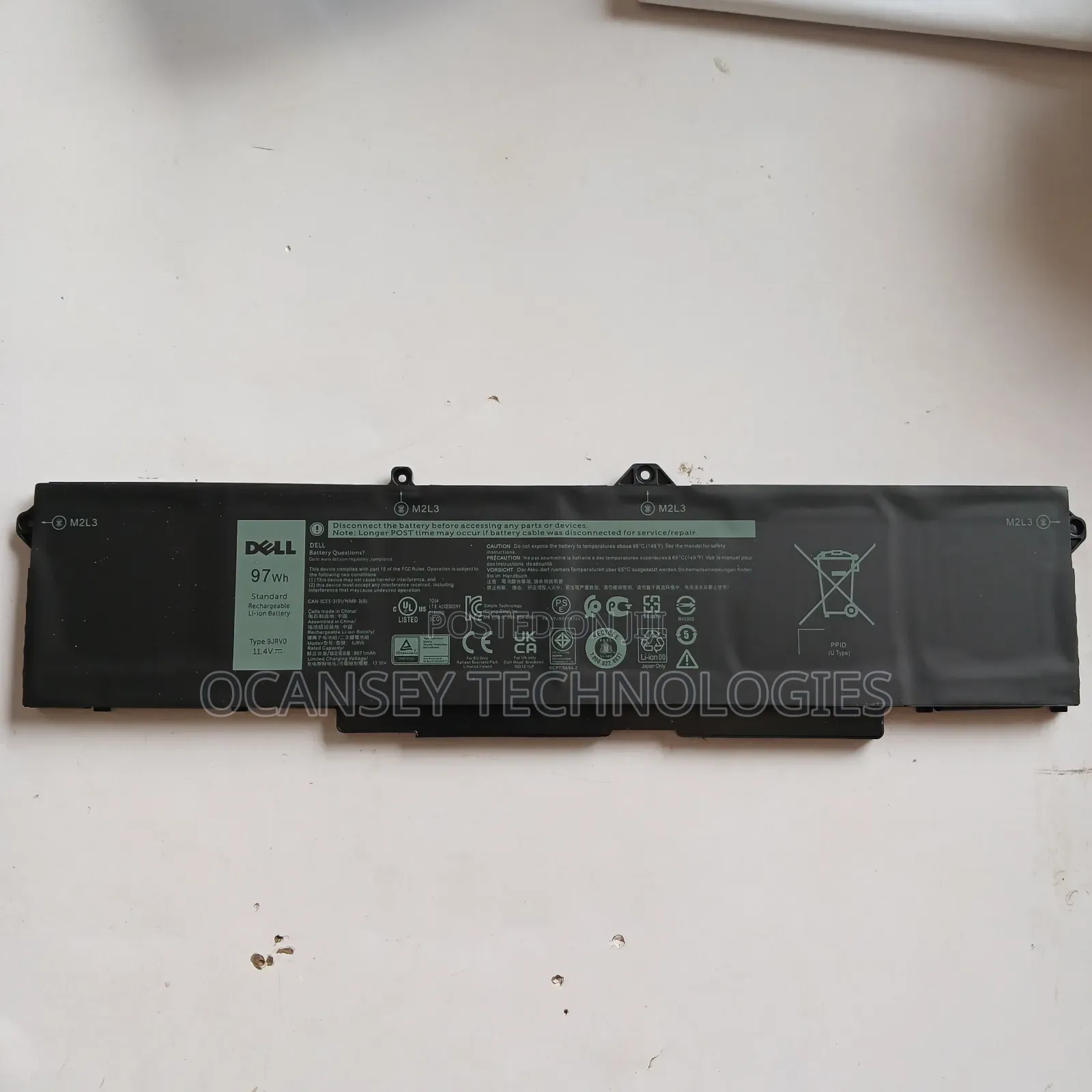 Original Dell 9jrn0 Battery For 5521 Precision 3571 Alienware M17 R5