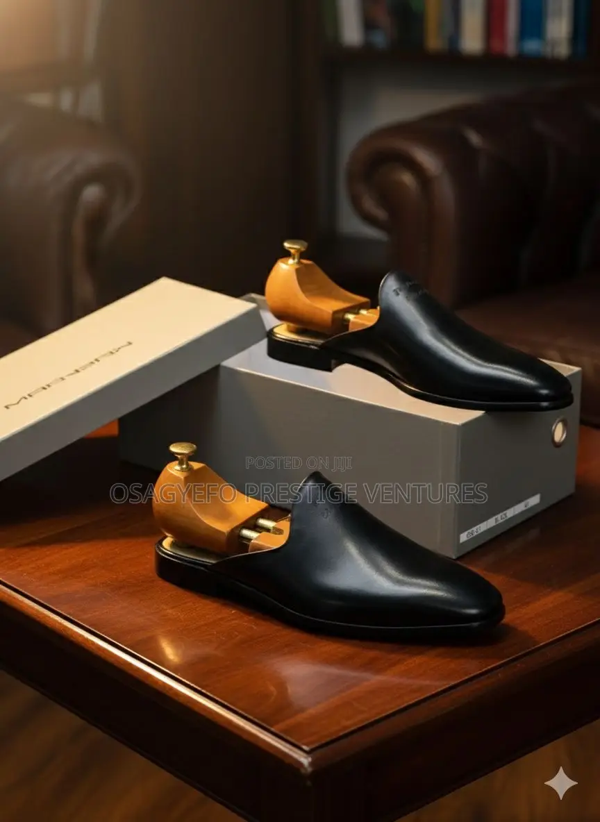 Premium Quality Morizio Half Shoe Black