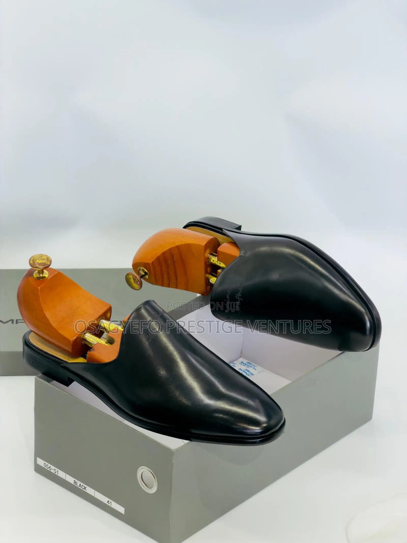 Premium Quality Morizio Half Shoe Black