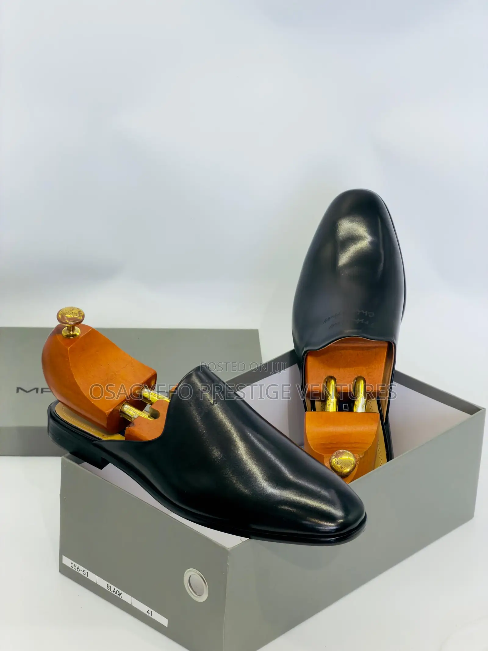 Premium Quality Morizio Half Shoe Black