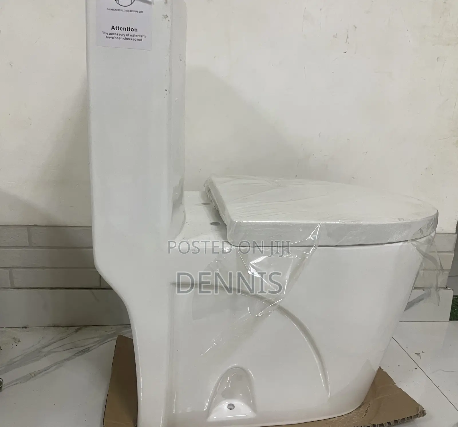 Ceramic Water Closet- Slim Tank. S-Trap and P-Trap Available