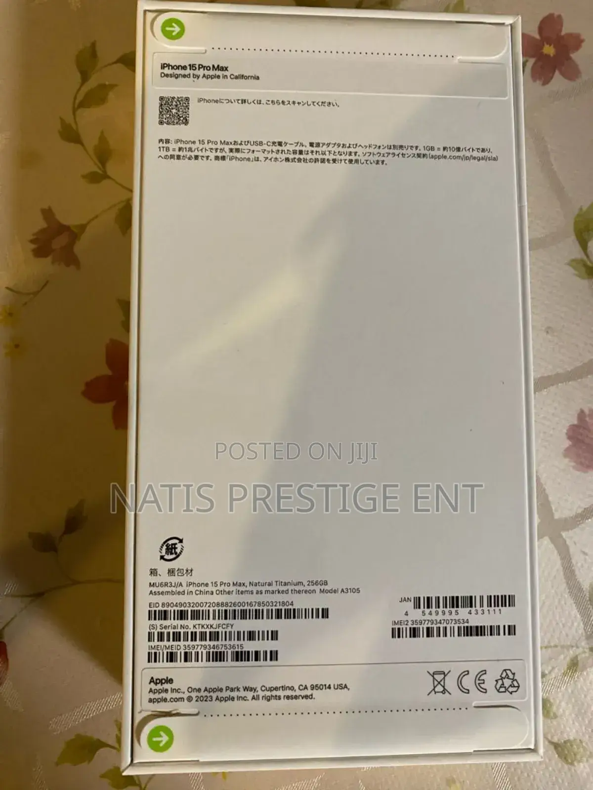 New Apple iPhone 15 Pro Max 256 GB Silver