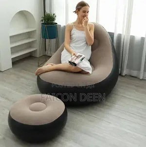Upgrade Your Relaxation Now :(Inflatable Air Sofas + Free Pump
