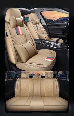 Premium Original Leather Front and Back 5 Seater Car Seat Covers
