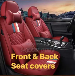 Premium Universal Back and Front Leather Car Seat Seat Covers
