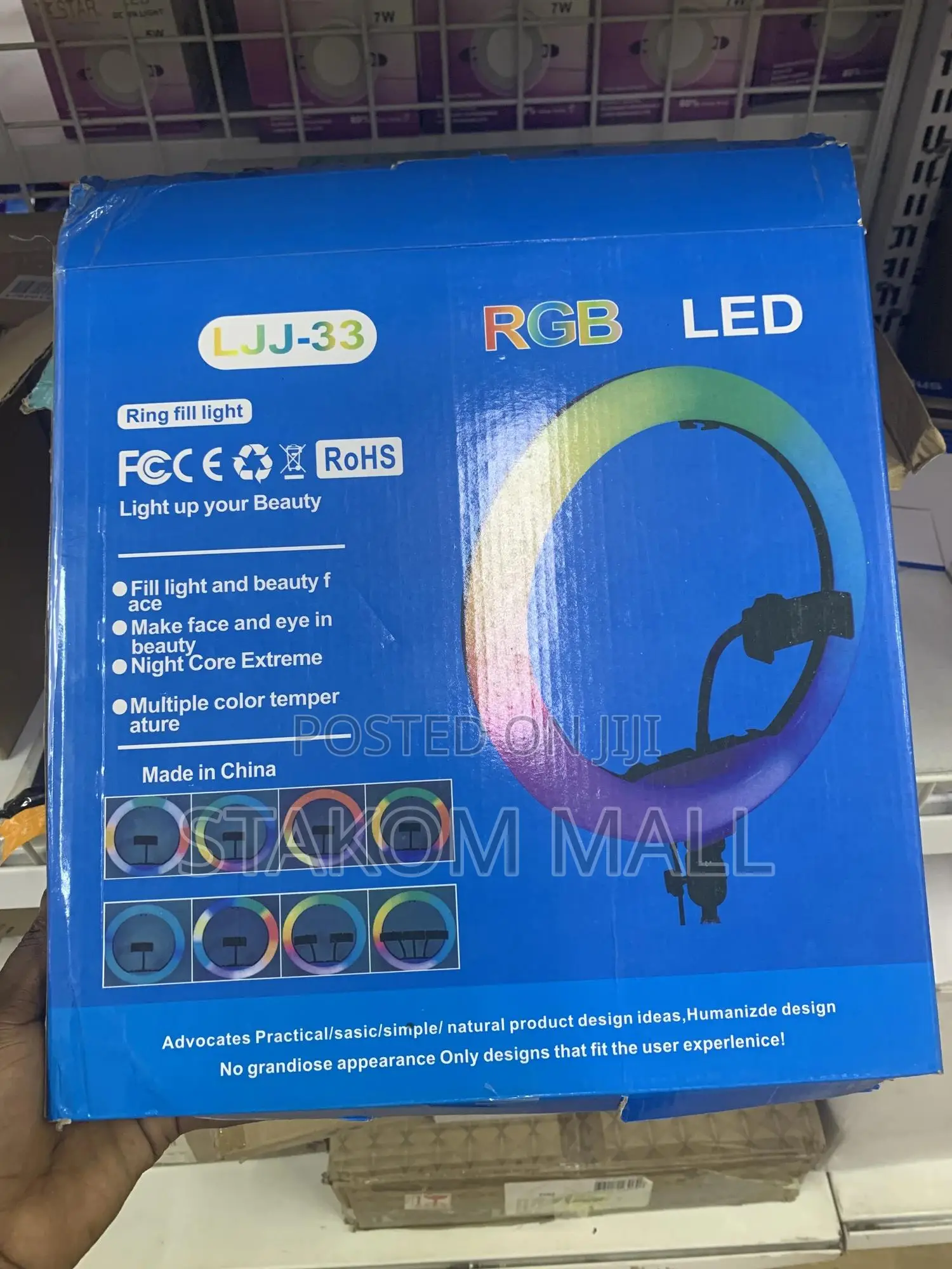 RGB 12 Inches Ring Light With Stand