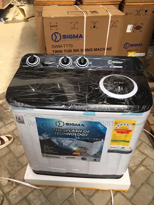 Sigma 7kg Twin-tub Washing Machine| Wash| Rinses|Dries|2_yrs Warranty