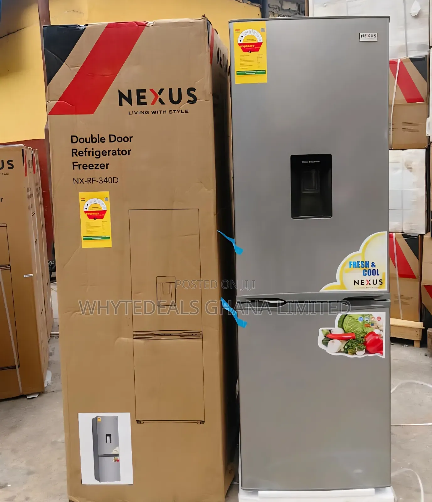 Nexus Refrigerator| 309l| Water Dispenser| Bottom Freezer| Energy Save