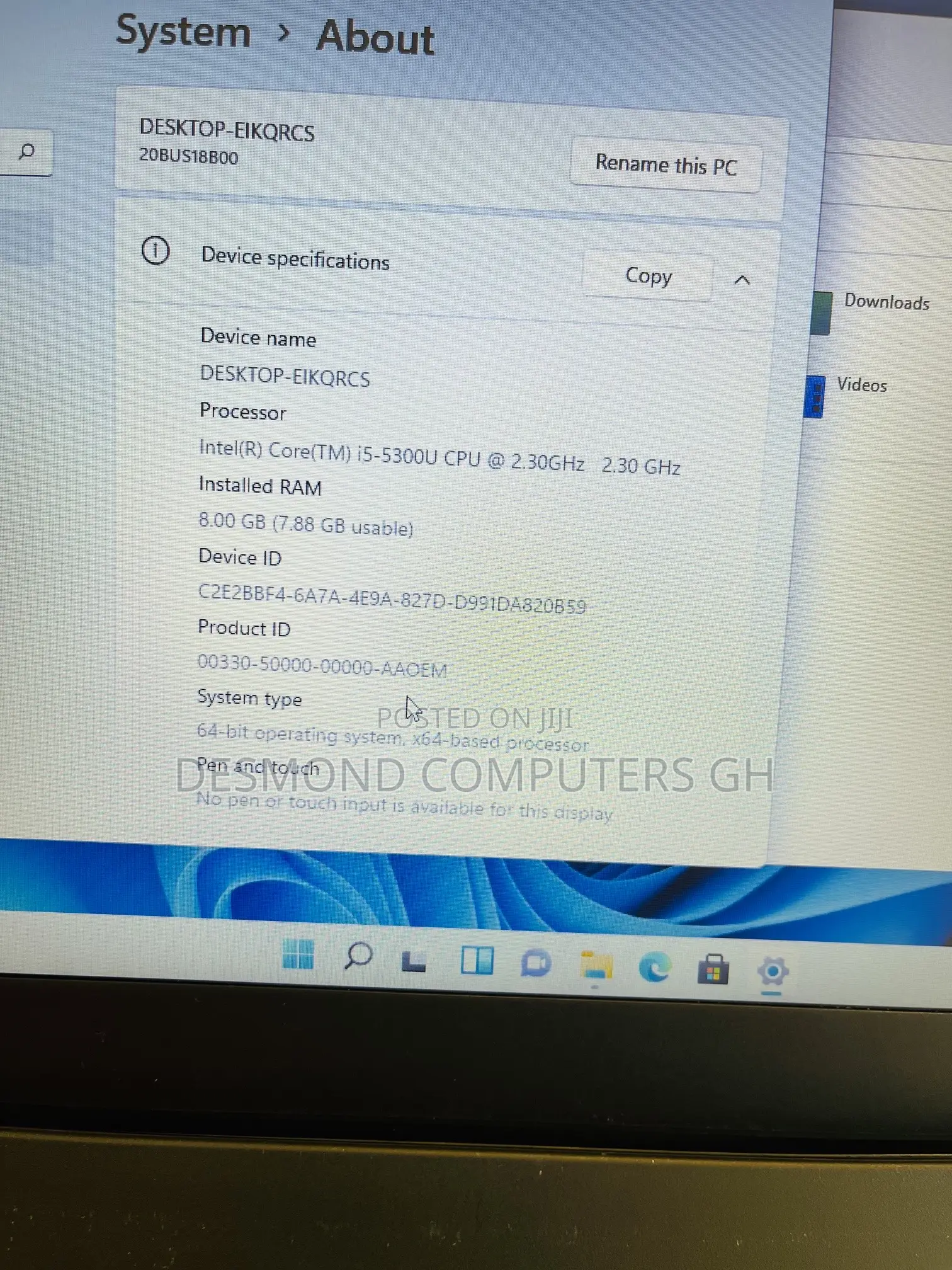 Laptop Lenovo ThinkPad T460 8GB Intel Core i5 SSD 256GB
