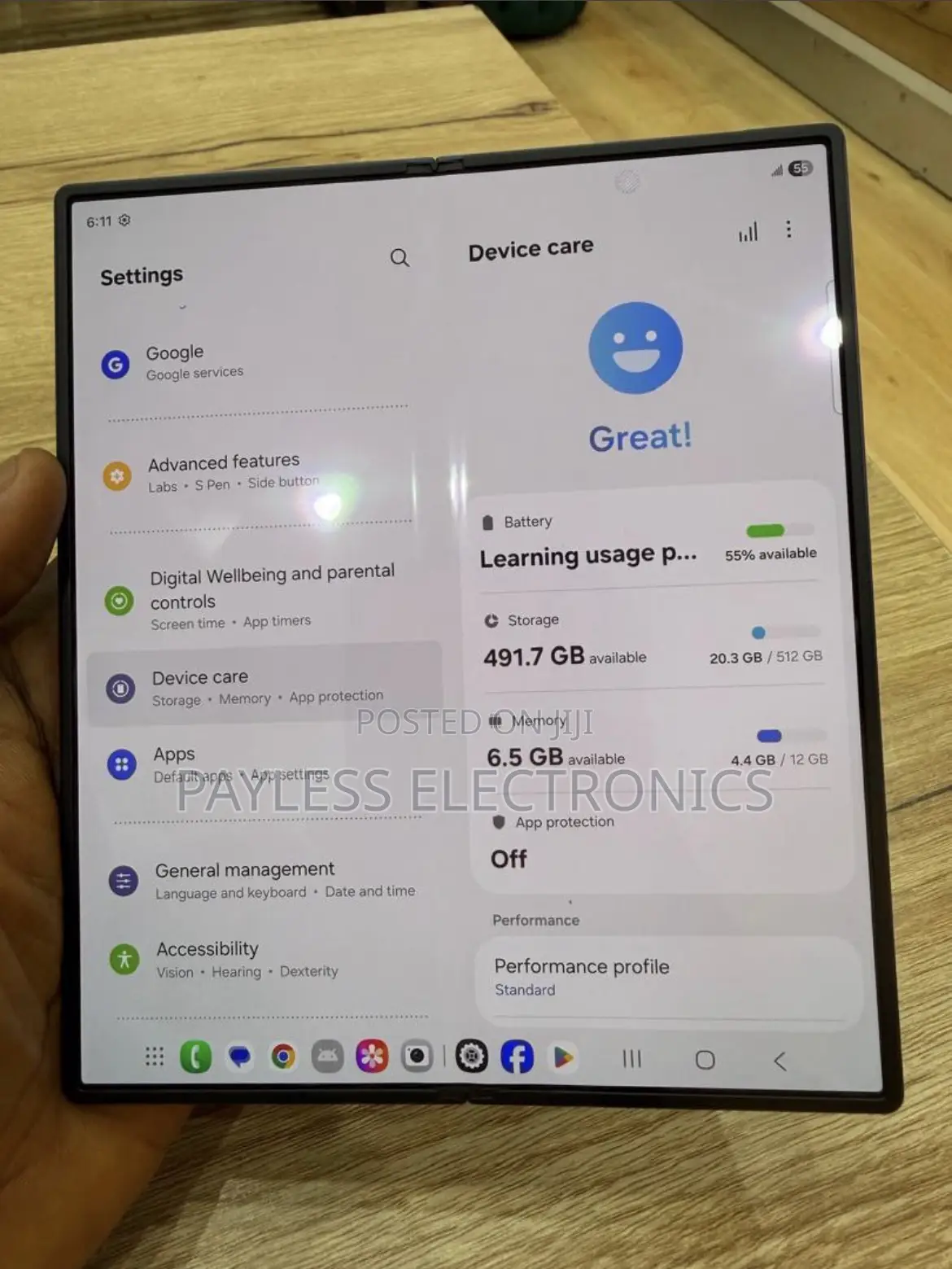 Samsung Galaxy Z Fold6 256 GB Blue