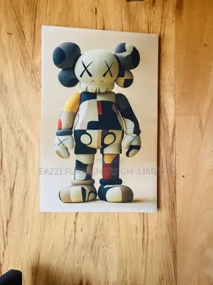 Real Cloth Canvas Pop Colour Kaws Single Frame Canvas Wall Frame