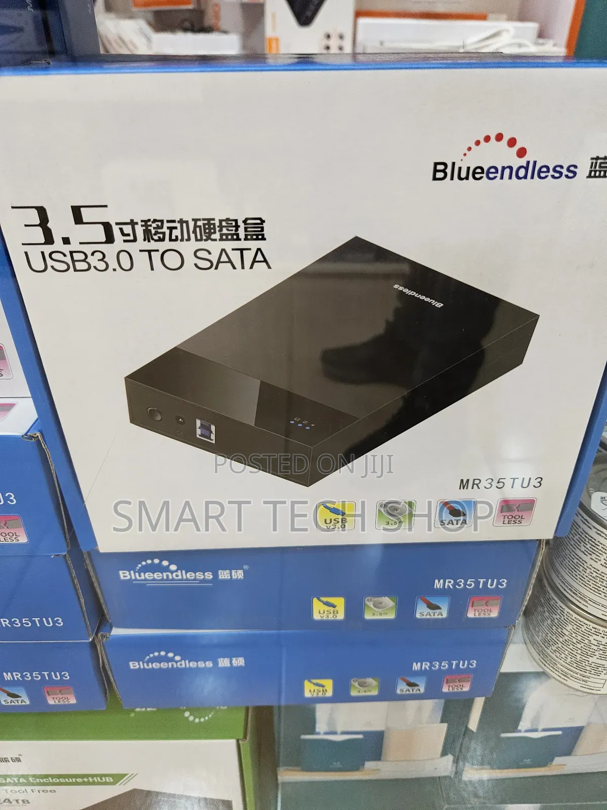 Black 2.5/3.5 Inch Hdd Enclosure Case Usb Type-c 2.5 3.5 Inch Tool-fre
