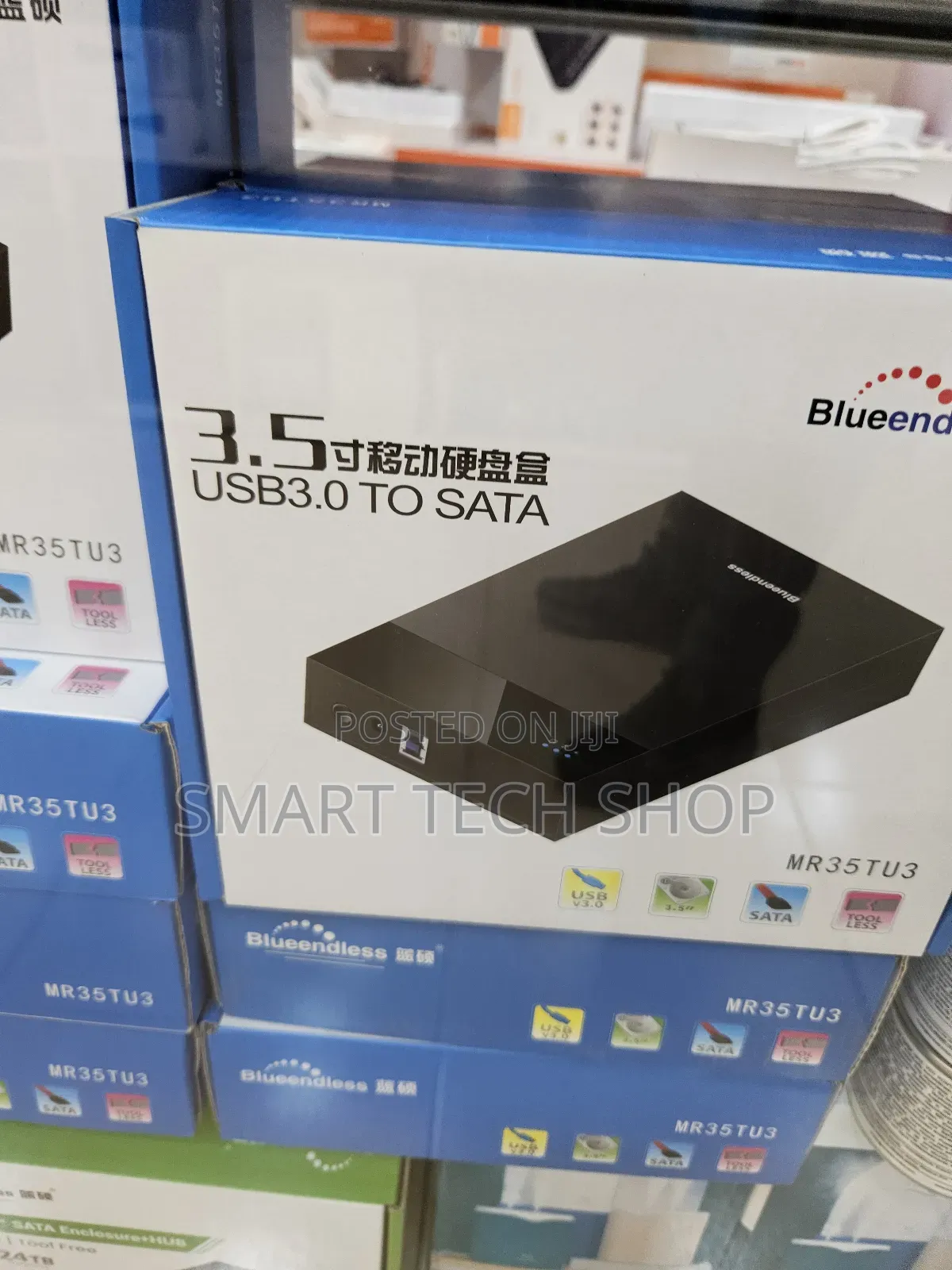Black 2.5/3.5 Inch Hdd Enclosure Case Usb Type-c 2.5 3.5 Inch Tool-fre