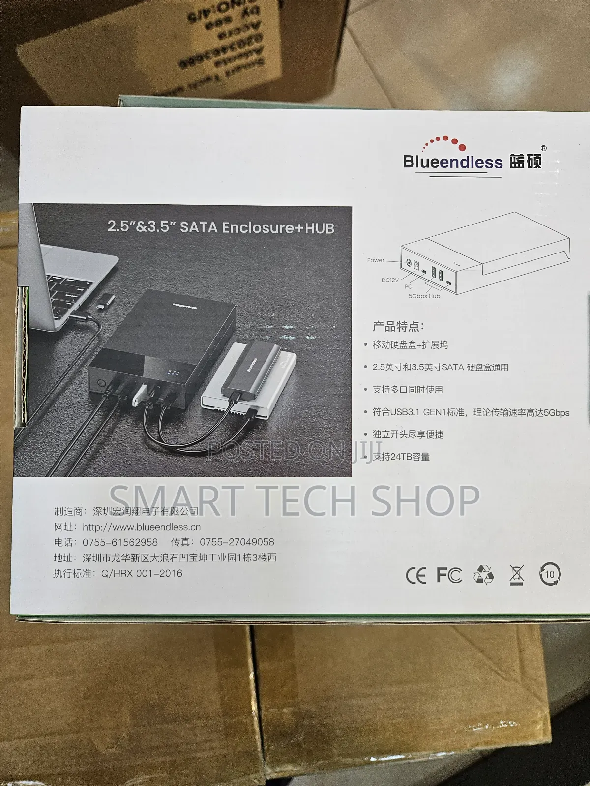 Black 2.5/3.5 Inch Hdd Enclosure Case Usb Type-c 2.5 3.5 Inch Tool-fre