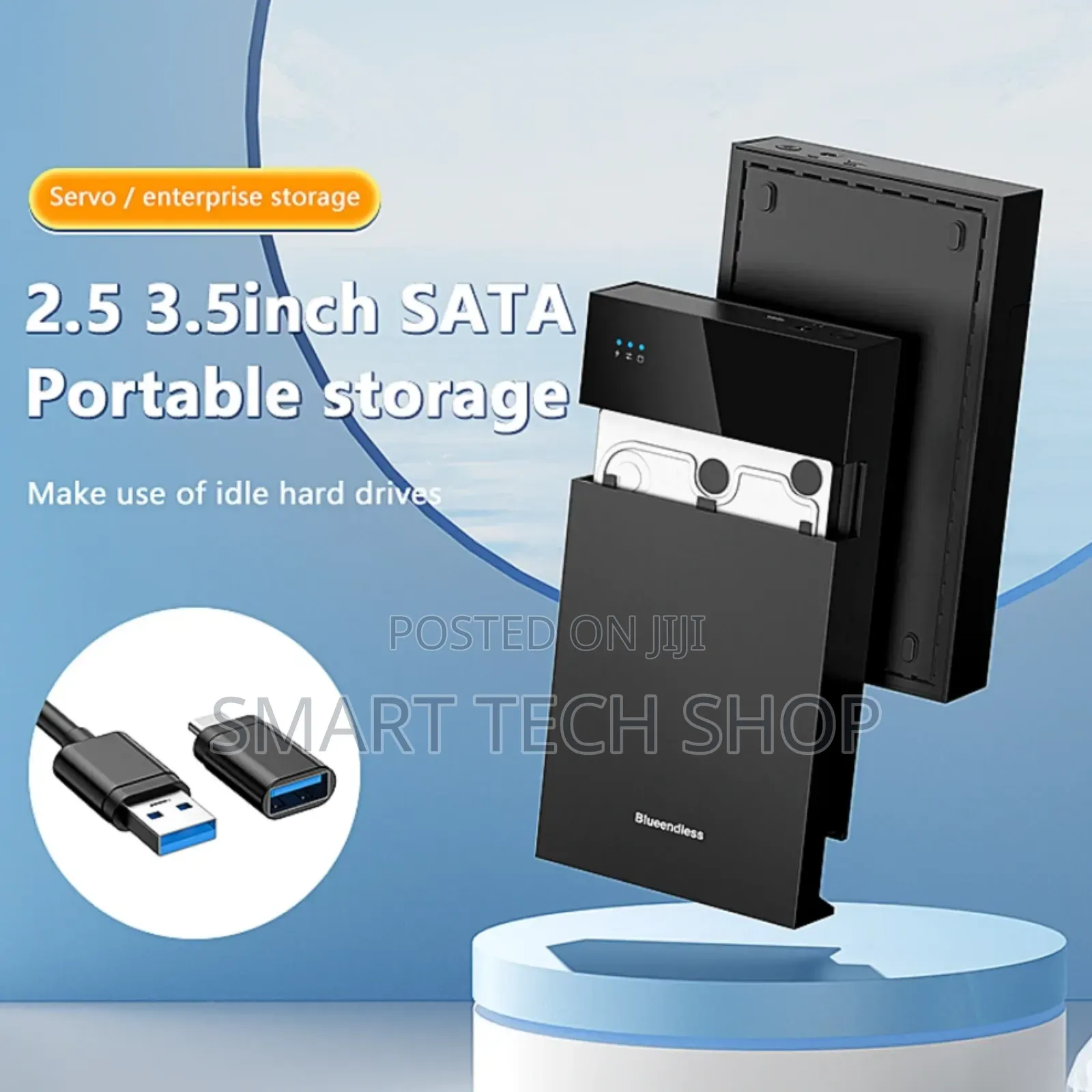 Portable Plastic Sata Hard Drive Disk Enclosure Usb3.0 Usb 3.0 Usb C