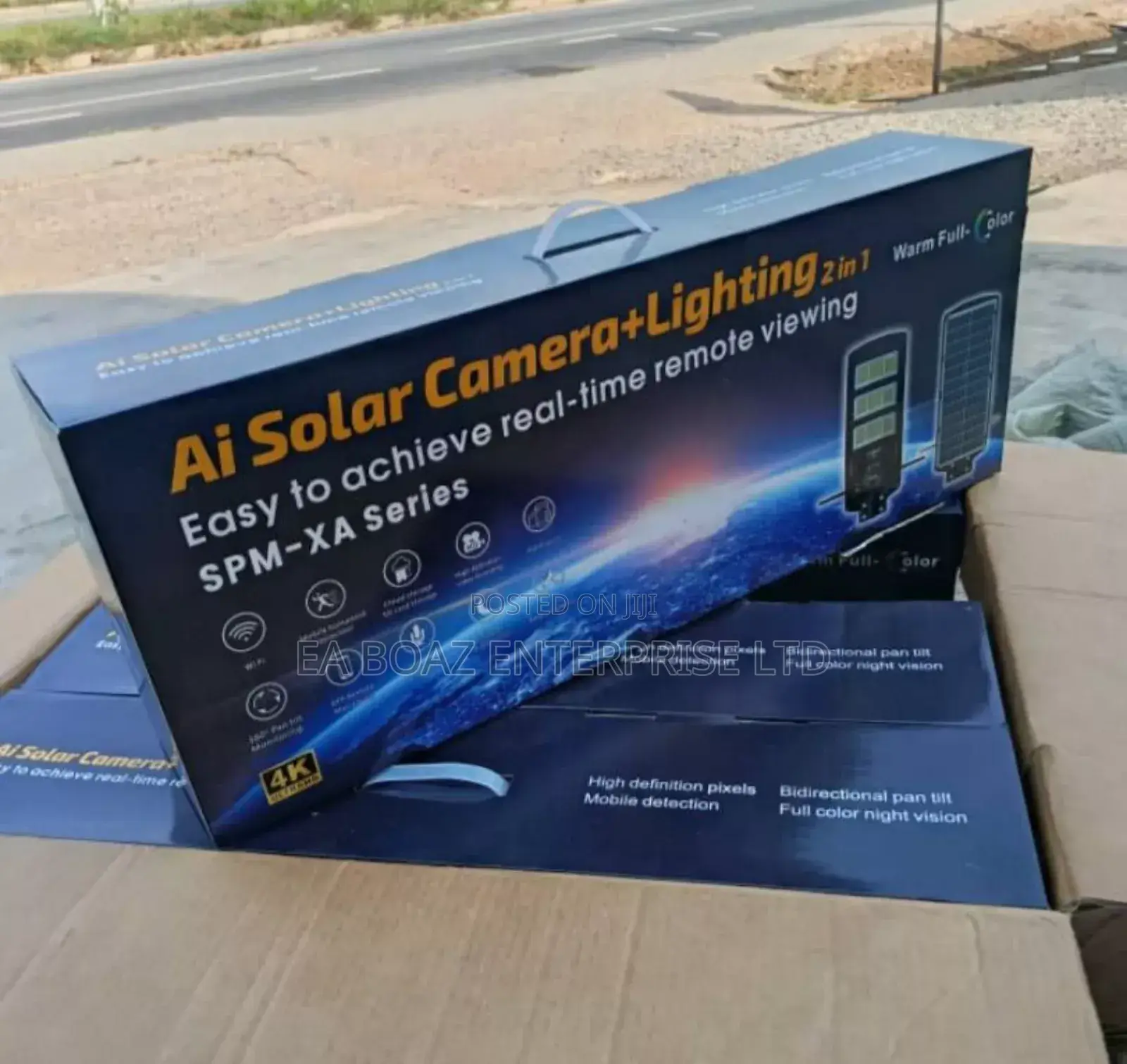 V380 PRO 4g Ai Solar Camera Street Ultra Lighting 3-in-1 Full Color