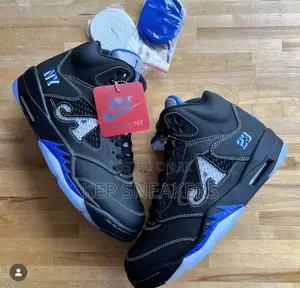 Awake Ny X Air Jordan 5 Retro in the "Black/Racer Blue"
