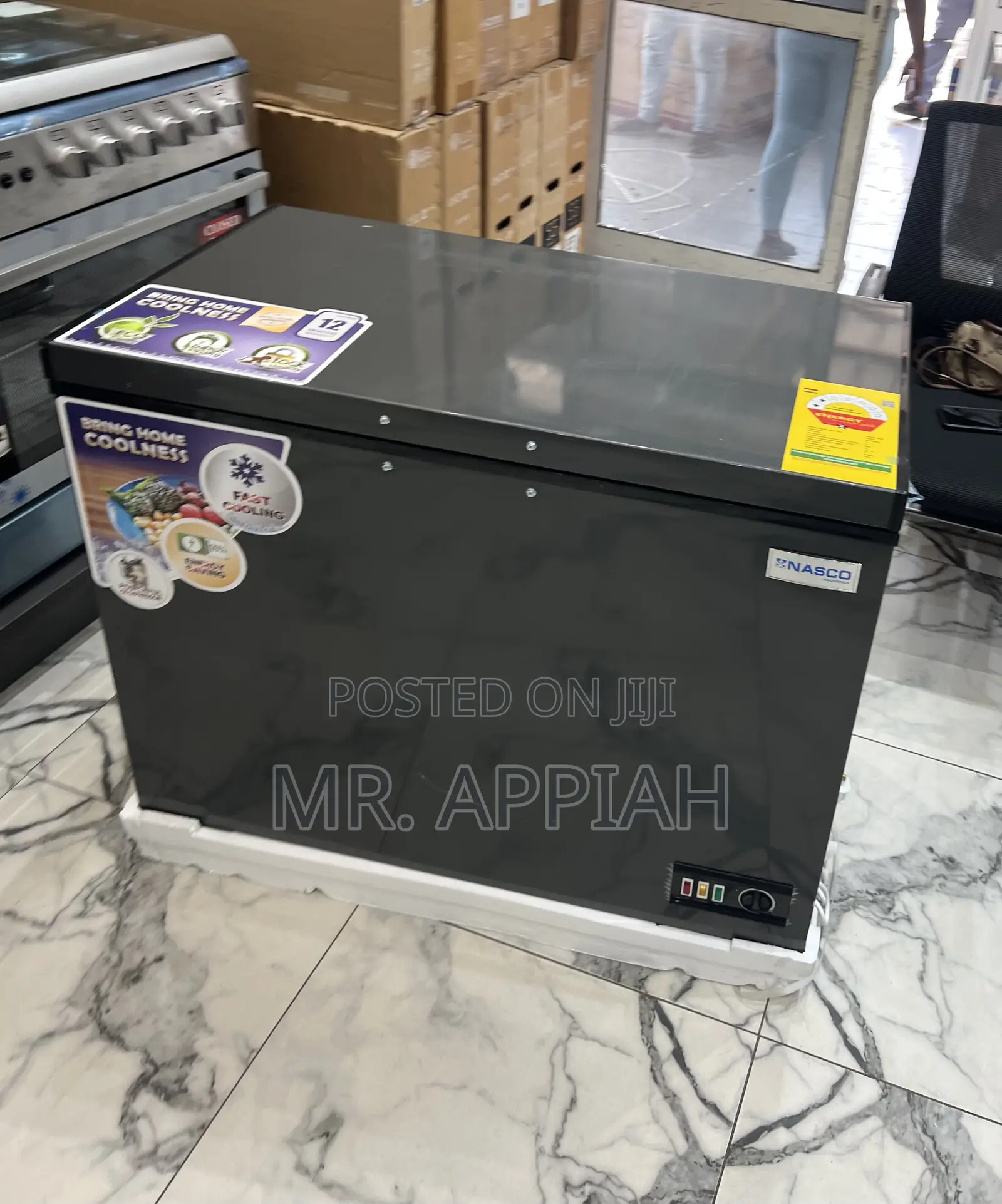 Get Unique Nasco 200liters Single Door Chest Freezer(Gray) 