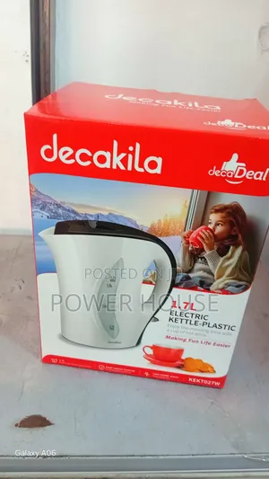 Decakila 1.7l Electric Plastic Kettle – Fast Boiling Durable