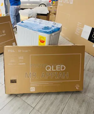 Lovely Design TCL 43” Qled Smart Satellite Android Tv(2025) 