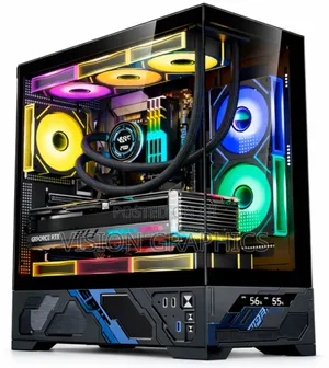 Pc Gaming Case With Digital Temperature Display Function