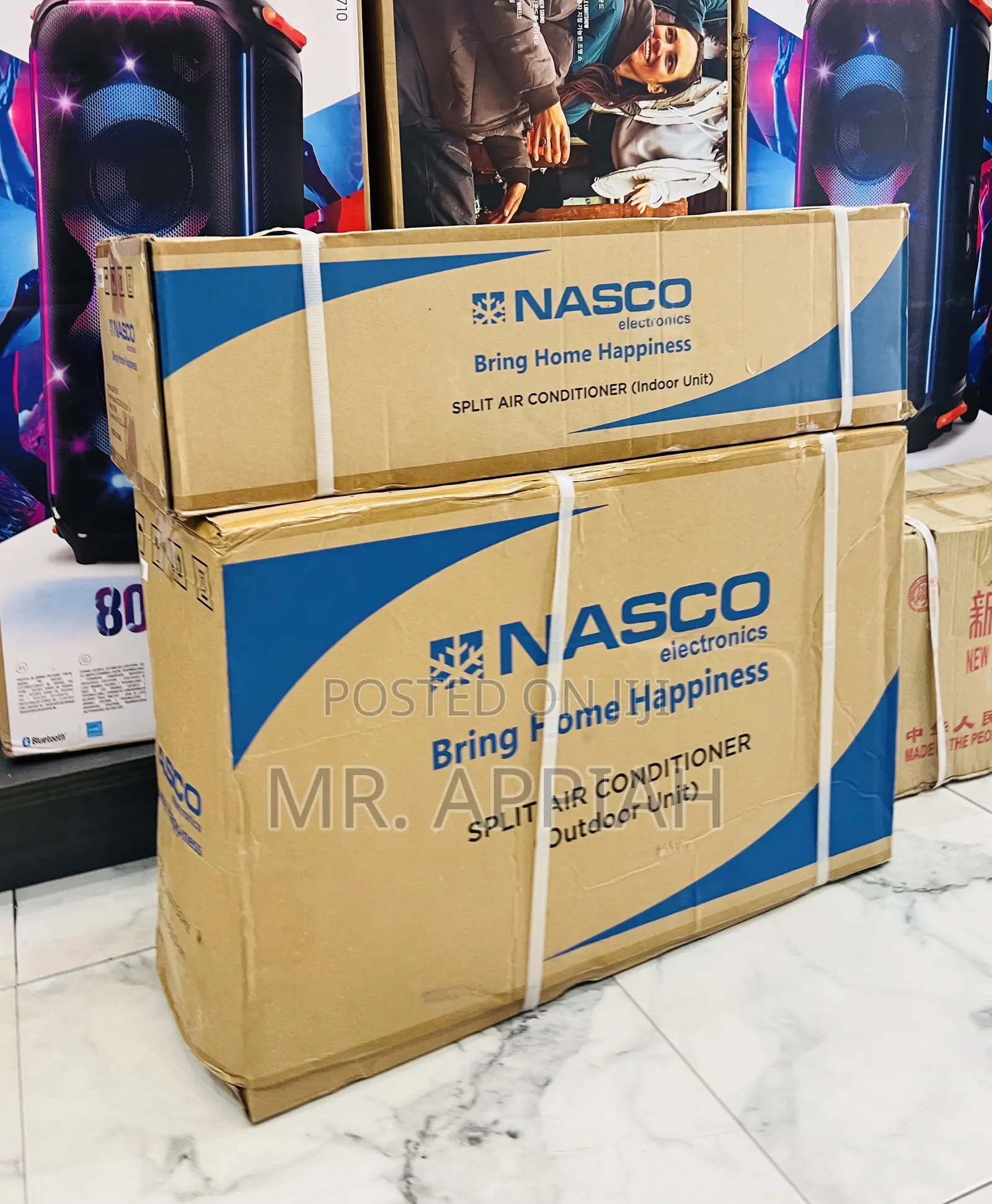 Quiet Operation Nasco 1.5hp R410 Ac(White) 