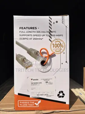 Westa Cat6 Cable 305m Utp Pure Copper Passed the Fluke Test|
