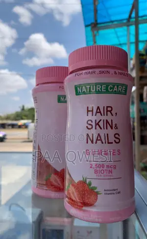 80pcs Hair Skin Nails Gummies – High Strength Biotin