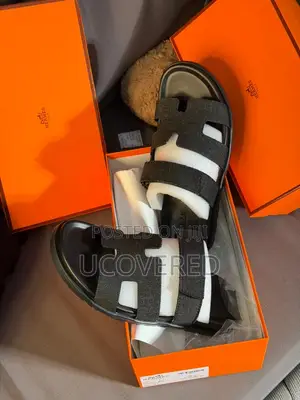 Hermes High Quality Men’S Leather Slippers