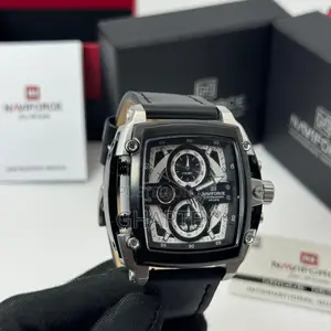 Naviforce Square Chronograph Watch–Bold Luxury for Modern Man