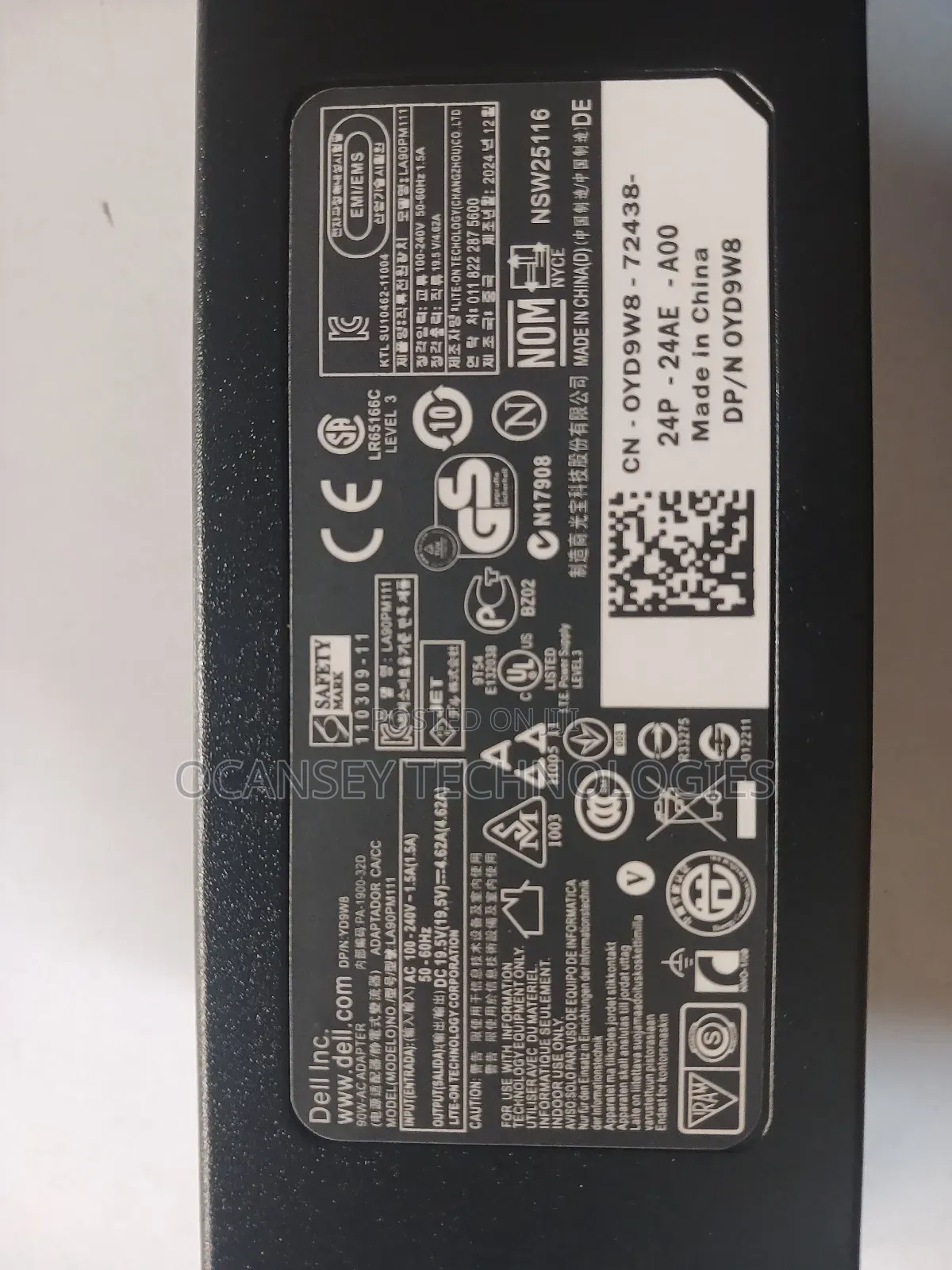 Original Dell Big Pin 90w 19.5v 4.62a