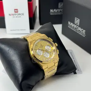 Naviforce Analog Stainless Steel Chain Men’S Quality Waterproof Watch