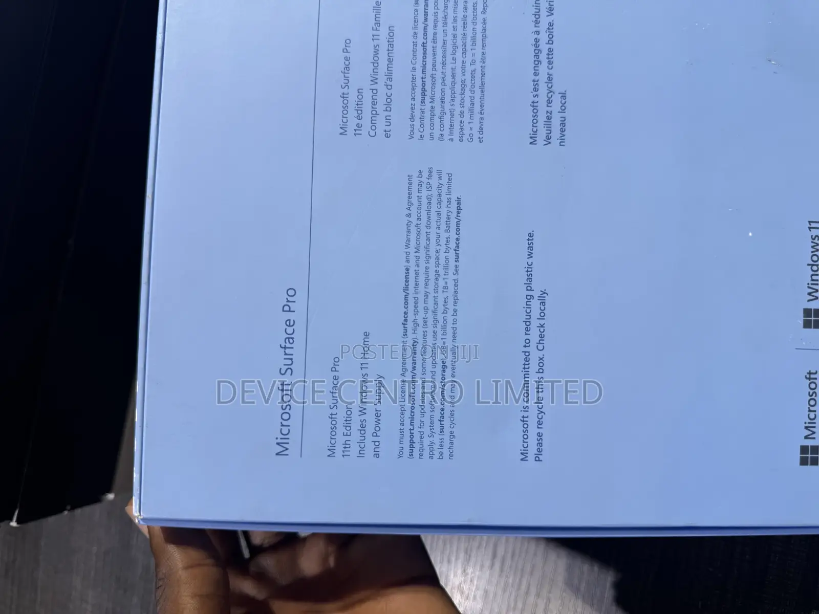 New Microsoft Surface Pro 1 TB Blue