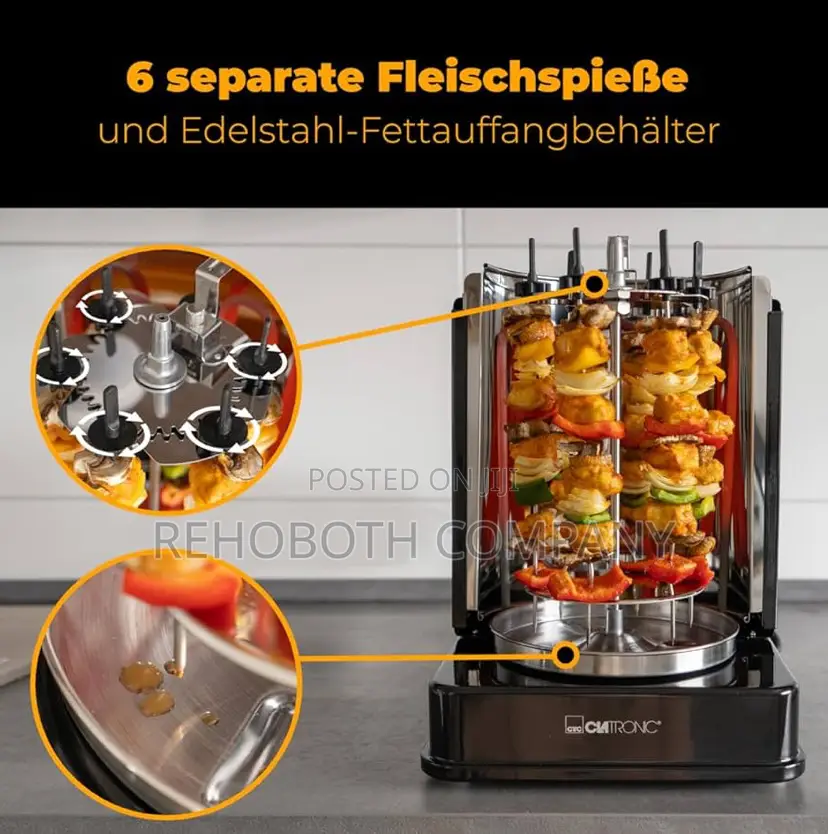 Clatronic DVG 3686 Vertical Kebab Multigrill