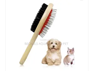 2 in 1 Quality Wooden Dog Brush