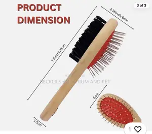 2 in 1 Quality Wooden Dog Brush
