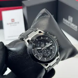 Naviforce Black Chronograph Watch – Sleek Style, Waterproof Watch