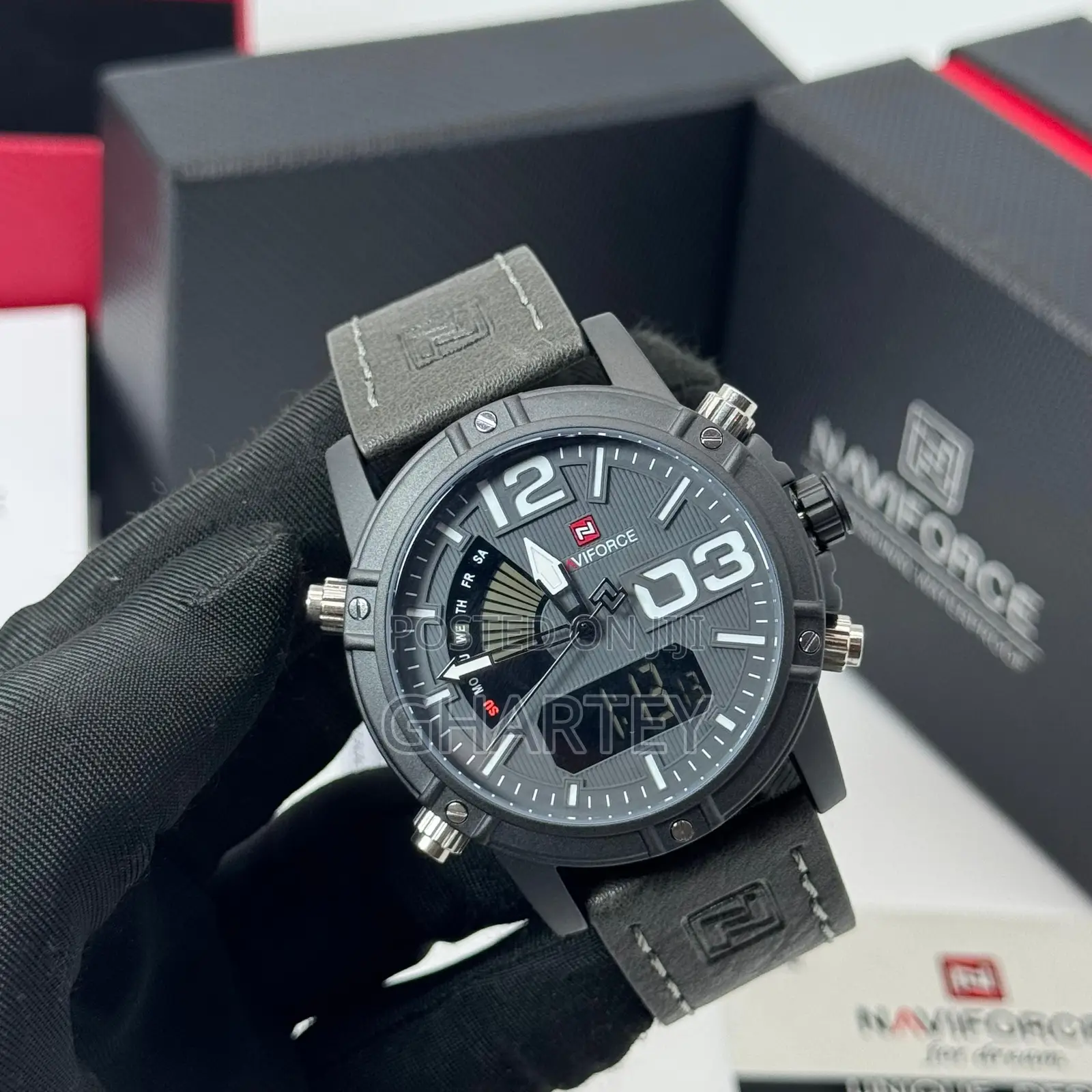 Naviforce Analog Digital Military Chronograph Watch