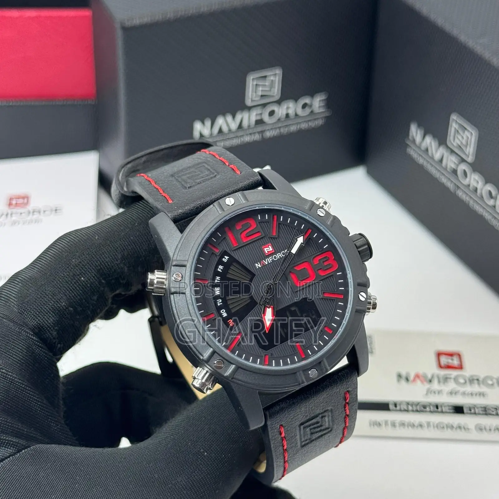 Naviforce Analog Digital Military Chronograph Watch